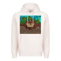 Pale Pink preview custom cactus and sunflowers leopard turquoise Premium Hoodie - Artiststas