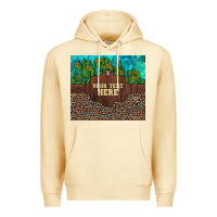 Pina Colada preview custom cactus and sunflowers leopard turquoise Premium Hoodie - Artiststas