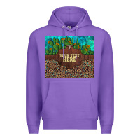 Purple preview custom cactus and sunflowers leopard turquoise Premium Hoodie - Artiststas