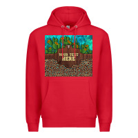 Red preview custom cactus and sunflowers leopard turquoise Premium Hoodie - Artiststas