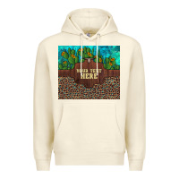 Sandshell preview custom cactus and sunflowers leopard turquoise Premium Hoodie - Artiststas