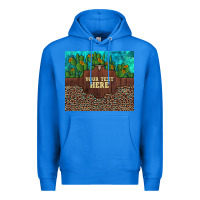 True Royal preview custom cactus and sunflowers leopard turquoise Premium Hoodie - Artiststas