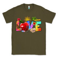 Army Green love teacher summer Classic Tee - RanaPortraitStore