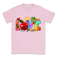 Bubblegum Pink love teacher summer Classic Tee - RanaPortraitStore