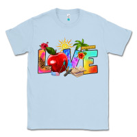 Dusty Blue love teacher summer Classic Tee - RanaPortraitStore