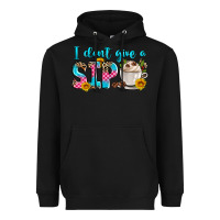 Black i don't give a sip Heavyweight Hoodie - Zillion Design Studio