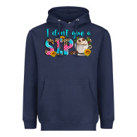 Navy i don't give a sip Heavyweight Hoodie - Zillion Design Studio