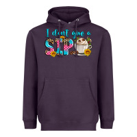 Plum i don't give a sip Heavyweight Hoodie - Zillion Design Studio