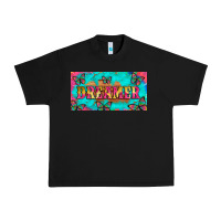 Black dreamer with butterfly and tie dye  licance  plate Urban Heavy Tee - Artiststas