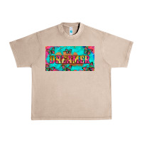 French Oak dreamer with butterfly and tie dye  licance  plate Urban Heavy Tee - Artiststas