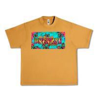 Peanut Butter dreamer with butterfly and tie dye  licance  plate Urban Heavy Tee - Artiststas