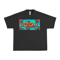 Pigment Black dreamer with butterfly and tie dye  licance  plate Urban Heavy Tee - Artiststas