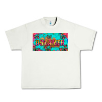Pistachio dreamer with butterfly and tie dye  licance  plate Urban Heavy Tee - Artiststas