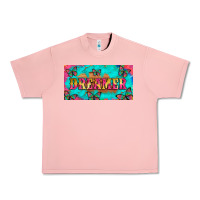 Salmon dreamer with butterfly and tie dye  licance  plate Urban Heavy Tee - Artiststas
