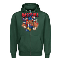 Sports Green Baseball life afro girl sneakers Zipper Hoodie - RanaPortraitStore