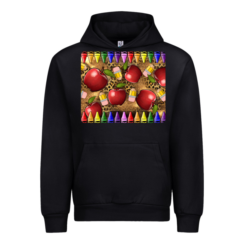 Teacher Crayons And Apples Urban Hoodie by LillyAllenDesigns | Teevron