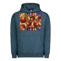 Pigment Midnight Navy Teacher Crayons And Apples Urban Hoodie - LillyAllenDesigns