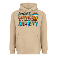 Mushroom fueled by coffee and anxiety Heavyweight Hoodie - Zillion Design Studio