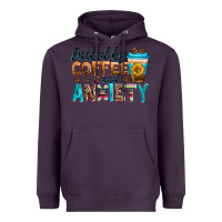Plum fueled by coffee and anxiety Heavyweight Hoodie - Zillion Design Studio