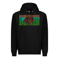 Black western cactus leopard and turquoise custom nametext license plate Premium Hoodie - Artiststas