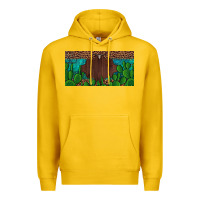 Lemon western cactus leopard and turquoise custom nametext license plate Premium Hoodie - Artiststas