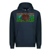 Navy western cactus leopard and turquoise custom nametext license plate Premium Hoodie - Artiststas