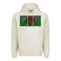 Oatmeal Heather western cactus leopard and turquoise custom nametext license plate Premium Hoodie - Artiststas