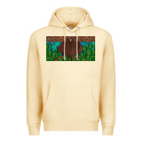 Pina Colada western cactus leopard and turquoise custom nametext license plate Premium Hoodie - Artiststas
