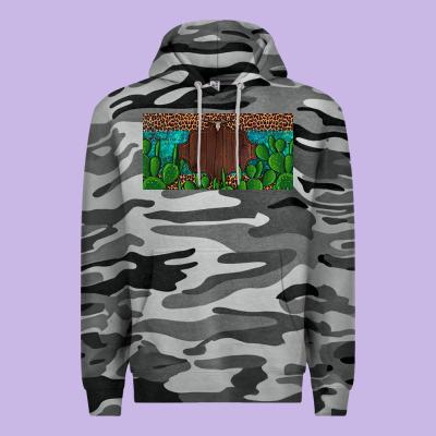 Western Cactus Leopard And Turquoise Custom Nametext License Plate Premium Hoodie Designed By Artiststas