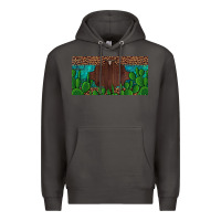 Smoke western cactus leopard and turquoise custom nametext license plate Premium Hoodie - Artiststas