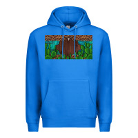 True Royal western cactus leopard and turquoise custom nametext license plate Premium Hoodie - Artiststas