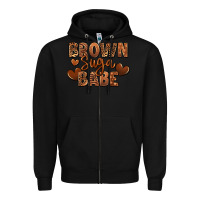 Black Brown sugar babe Zipper Hoodie - RanaPortraitStore
