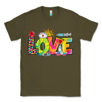 Army Green love nurse summer Classic Tee - RanaPortraitStore