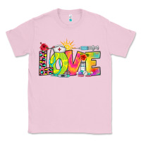 Bubblegum Pink love nurse summer Classic Tee - RanaPortraitStore