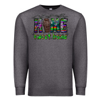 Charcoal Heather home sweet home Premium Sweatshirt - CowhideDigitalArt