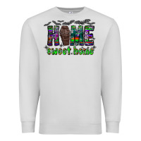 Dove Grey home sweet home Premium Sweatshirt - CowhideDigitalArt