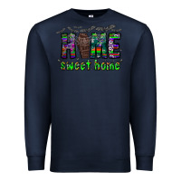 Navy home sweet home Premium Sweatshirt - CowhideDigitalArt