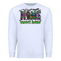White home sweet home Premium Sweatshirt - CowhideDigitalArt