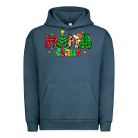 Pigment Midnight Navy mama claus Urban Hoodie - NancyCooperArtShop