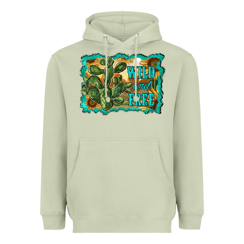 Wild And Free Cactus Heavyweight Hoodie by RanaPortraitStore | Teevron