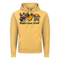 Vintage Mustard peace love camp ado Vintage Hoodie - AdoDesignShop