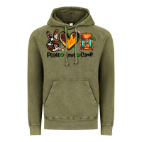 Vintage Olive peace love camp ado Vintage Hoodie - AdoDesignShop