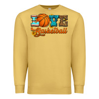 Antique Gold love basketball Premium Sweatshirt - HRA Design Shop