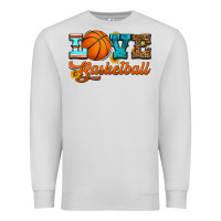 Dove Grey love basketball Premium Sweatshirt - HRA Design Shop