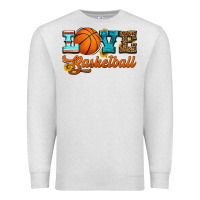 Oatmeal Heather love basketball Premium Sweatshirt - HRA Design Shop