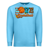 Ocean Blue love basketball Premium Sweatshirt - HRA Design Shop