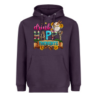 Plum drink happy thoughts Heavyweight Hoodie - Zillion Design Studio