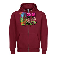 Burgundy Dream until it's your reality heels black fashion Zipper Hoodie - RanaPortraitStore