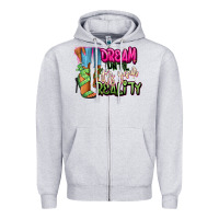 Heather Grey Dream until it's your reality heels black fashion Zipper Hoodie - RanaPortraitStore