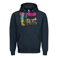 Navy Dream until it's your reality heels black fashion Zipper Hoodie - RanaPortraitStore